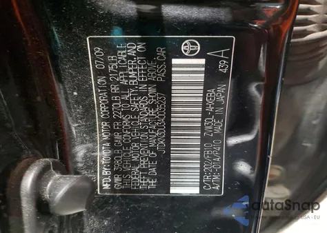 2010 Toyota Prius from USA, damaged, VIN JTDKN3DU3A0035237